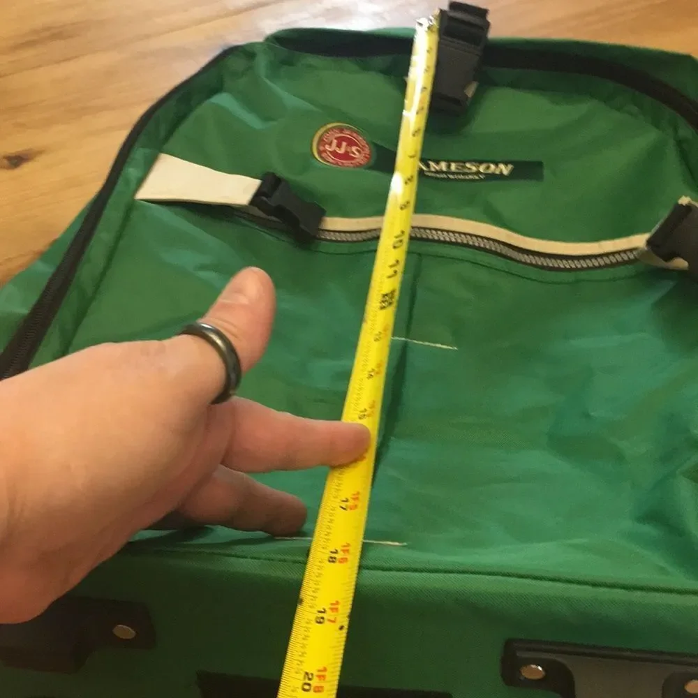 Jameson Green Travel Backpack with wheels and a retractable handle
